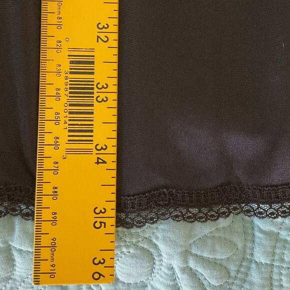 Steamy Silk Lingerie Black Lace Womens One Size Short Babydoll Nightgown - Picture 5 of 6